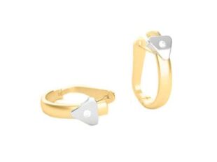 Pendientes diamantes oro trapecio