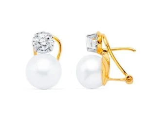 Pendientes garra clásica diamante