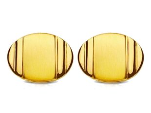 Cubrebotones ovales oro amarillo