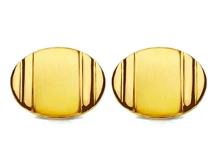 Cubrebotones ovales oro amarillo