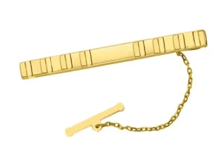 Alfiler corbata oro franjas