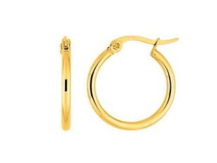 Aros acero dorados 20