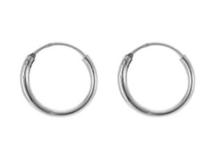 Aros pequeños plata rodiada