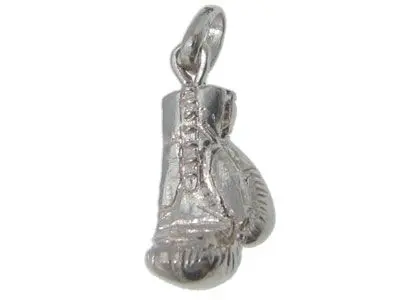 Colgante guante boxeo plata