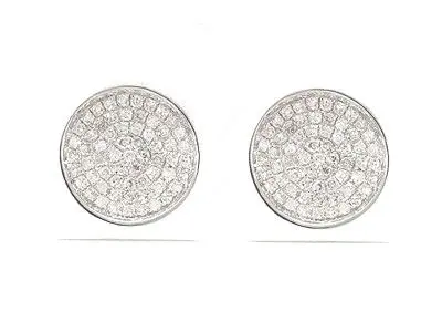Pendientes oro diamantes micropave
