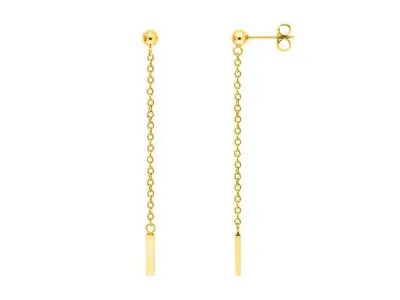 Pendientes largos acero cadena
