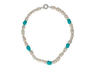 Collar perlas turquesas ason