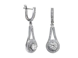 Pendientes largos circonitas fiesta