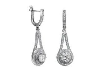 Pendientes largos circonitas fiesta