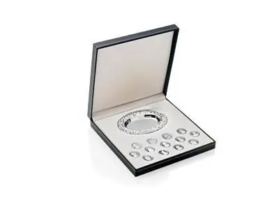 Estuche arras bíblicas plata