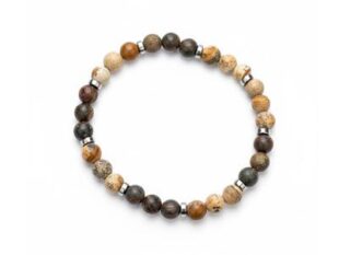 Pulsera elástica Jaspe broncita