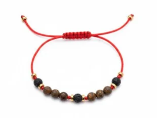 Pulsera broncita piedra volcánica