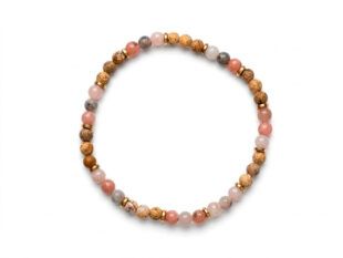 Pulsera elástica jaspe labradoritas