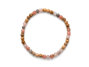 Pulsera elástica jaspe labradoritas