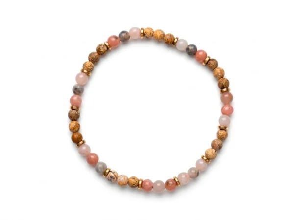 Pulsera elástica jaspe labradoritas