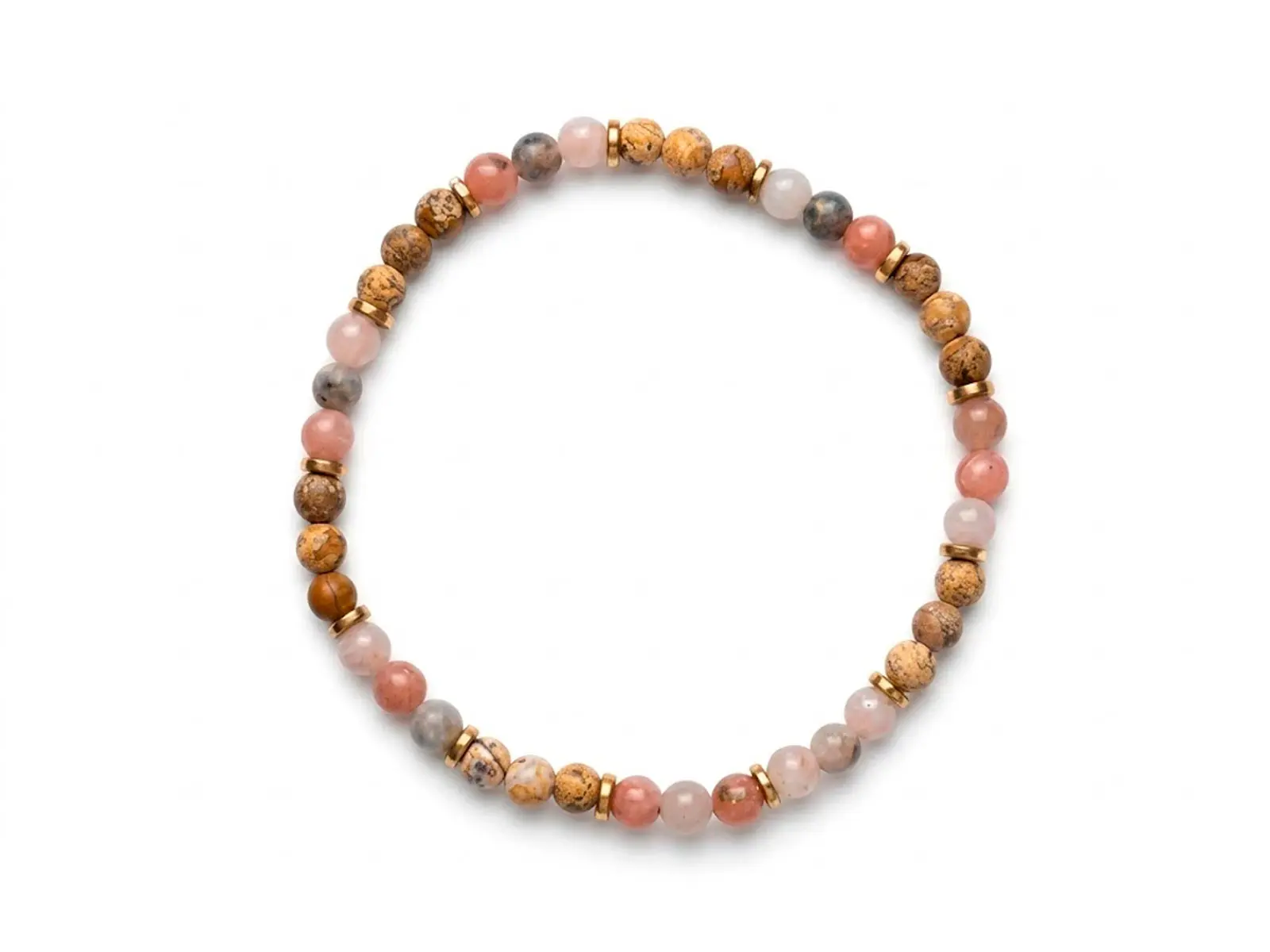 Pulsera elástica jaspe labradoritas