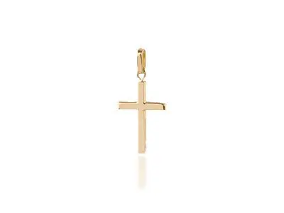 Cruz tubo cuadrado oro