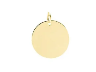 Placa oro redonda 18
