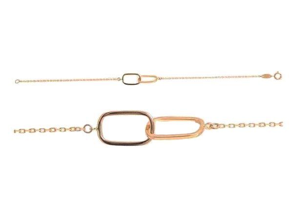 Pulsera oro amarillo eslabones