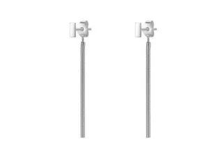 Pendientes plata barra cadenas