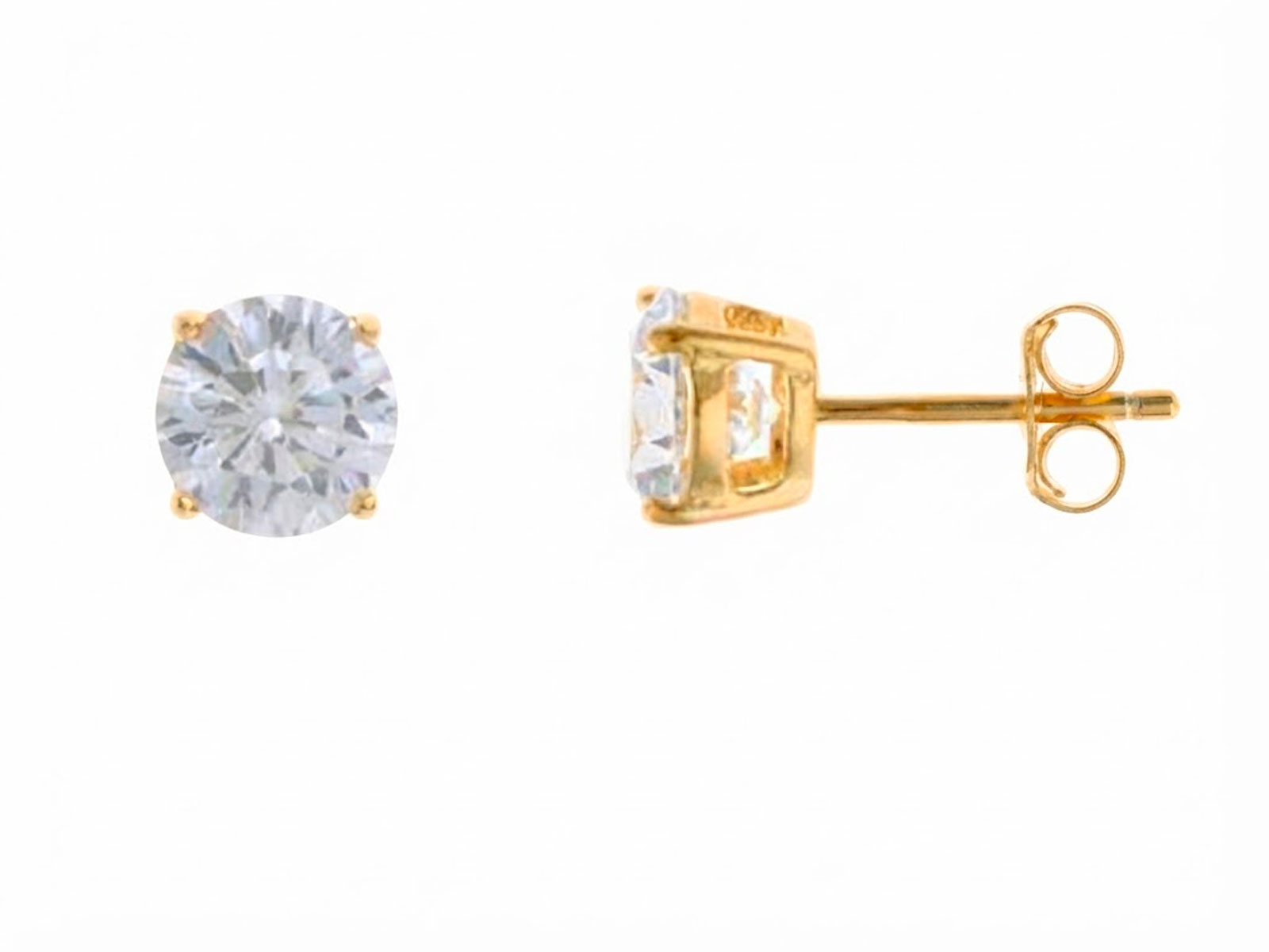 Pendientes plata chapada garras