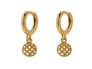 Pendientes chapada aros colgante
