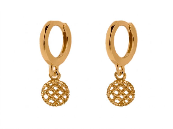 Pendientes chapada aros colgante