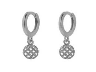 Pendientes plata aros colgante