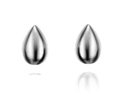 Pendientes plata gota pequeña