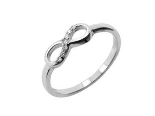 Anillo plata infinito circonitas