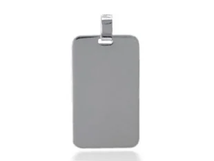 Placa Rectangular grande plata