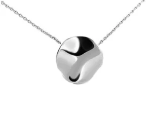 Collar plata colgante cincelado