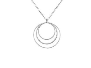 Gargantilla plata aros concentricos