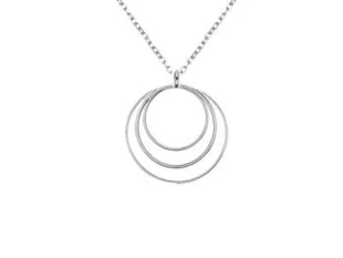 Gargantilla plata aros concentricos