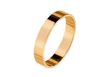 Alianza plana oro amarillo