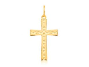 Cruz oro plana aspas