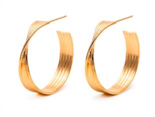 Aros plata chapados hilos