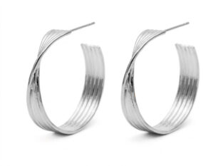 Pendientes plata aros hilos