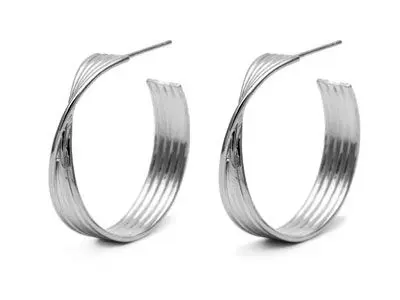 Pendientes plata aros hilos