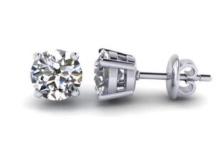 pendientes plata Moissanita 5