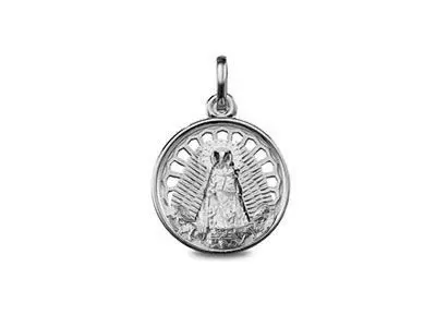 Medalla Virgen desamparados plata