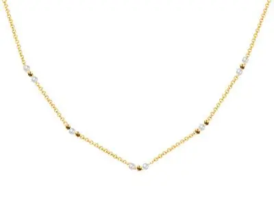 Collar chapada perlitas bolas
