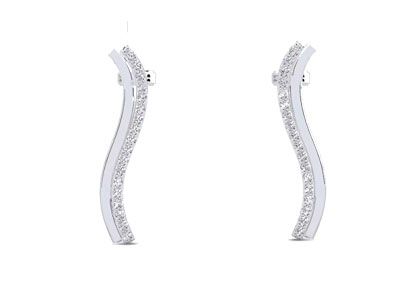 Pendientes boda oro brillantes