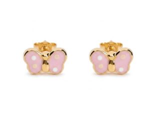dormilón oro mariposa rosa