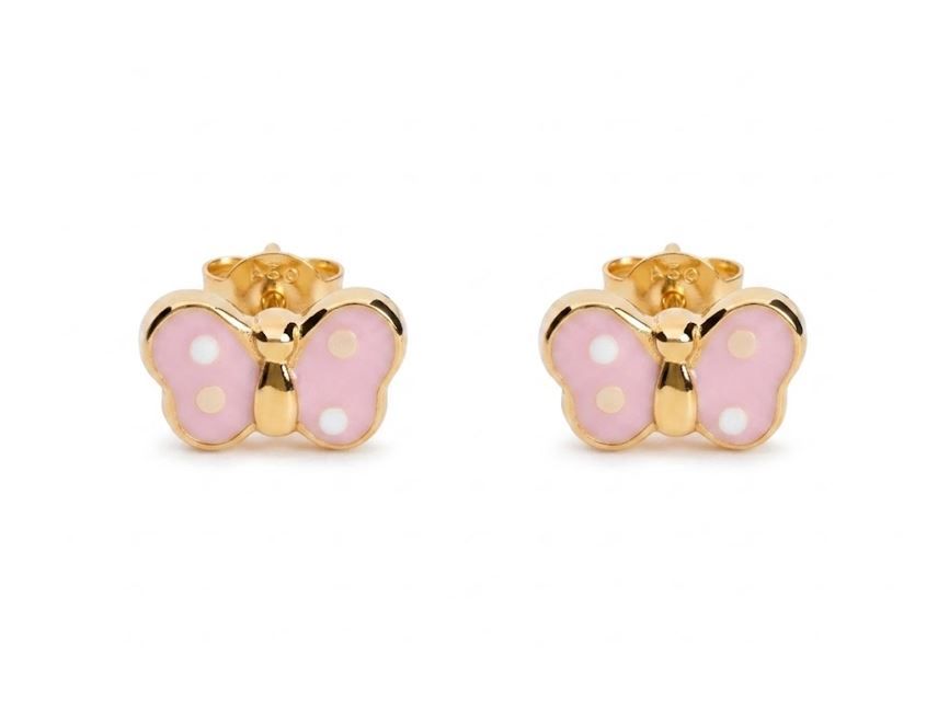 dormilón oro mariposa rosa