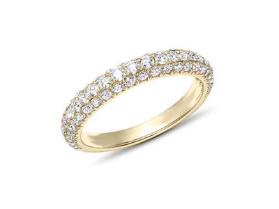 Anillo oro gajo brillantes