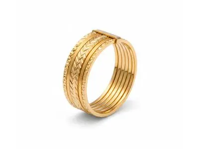 Anillo semanario oro amarillo