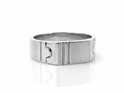 Sello plata brazo grabado