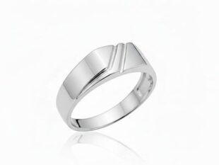Sello plata hombre franjas