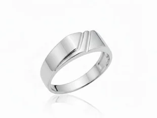 Sello plata hombre franjas